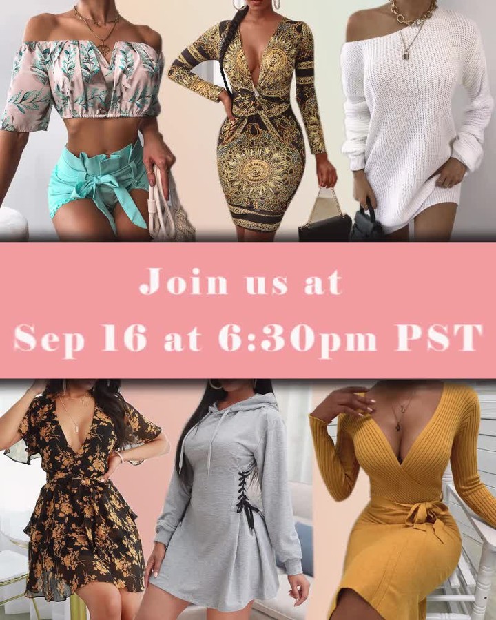 Chic Me - Your Transitional Style Secrets💛⁠
Bye summer styles👙⁠
Hello new recruits for cooler days🍂⁠
🕤Sep 16 at 6:30pm PST⁠
Ready or not, cooler days are coming🍃⁠
⁠
#chicmeofficial #CMLIVE #live #fall...