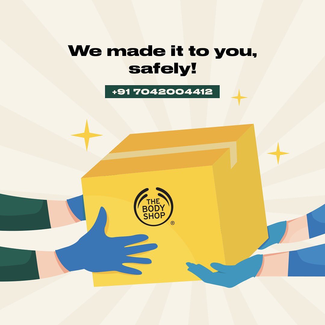 The Body Shop India - Your safety is our top priority and hence, we're bringing the #SpaceSpace experience to your doorstep! Call us at +91-7042004412, Mon-Sun from 10 AM to 5 PM and get your essentia...