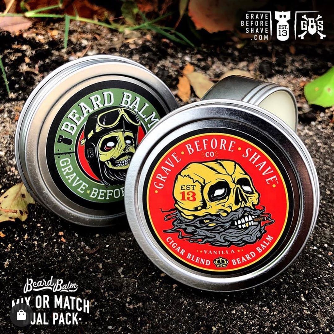 wayne bailey - GRAVE BEFORE SHAVE BEARD BALM DUAL PACKS! Mix and match two of your favorite balms in one pack! 
www.gravebeforeshave.com 
#beard #beards #beardoil #beardbalm #bearded #beardlove #beard...