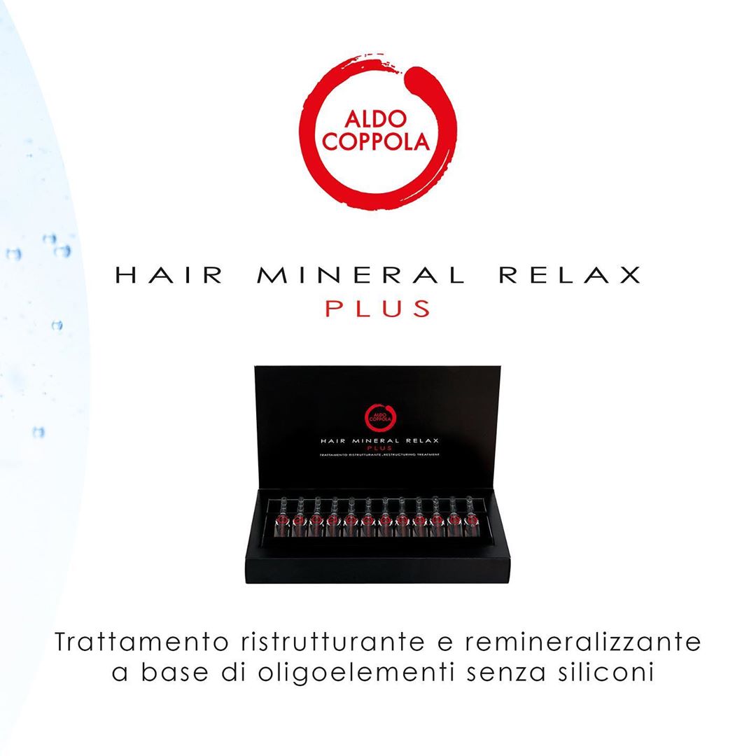 ALDO COPPOLA - HAIR MINERAL RELAX PLUS
Trattamento ristrutturante a base di oligoelementi. Restituisce ai capelli devitalizzati elasticità, corpo e visibile luminosità. Un vero trattamento remineraliz...
