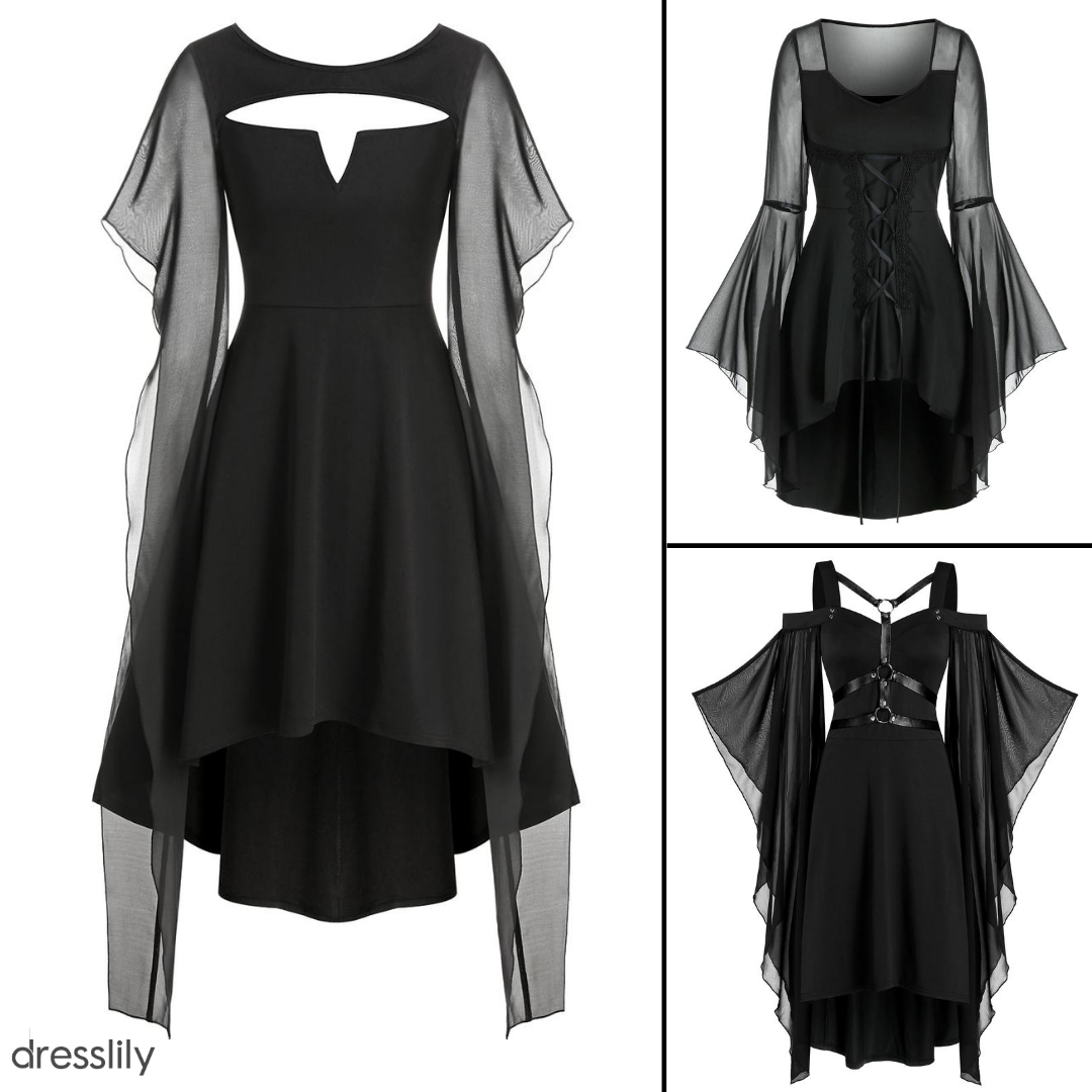 Dresslily - 🖤Gothic dresses inspiration!⁣
👉Search: "468932301, 470396005, 455245605"⁣
✨CODE: MORE20 [Get 22% off]⁣
#Dresslily