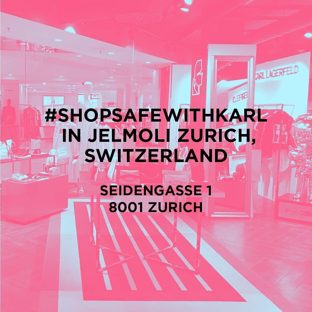 KARL LAGERFELD - Grüezi, Switzerland! The #KARLLAGERFELD store in @jelmoli in Zurich is now open! Swipe right to see our store manager’s local tips. #SHOPSAFEWITHKARL