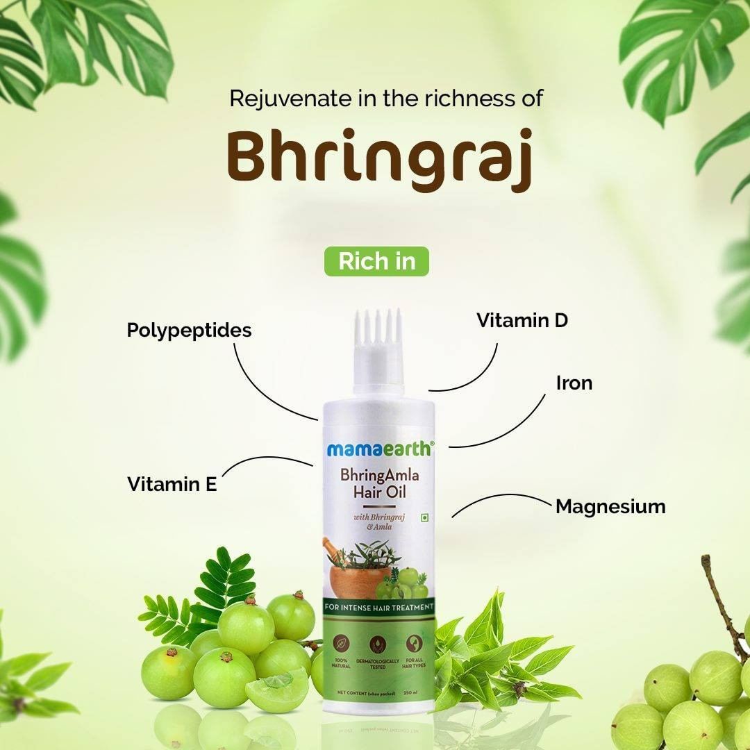 Mamaearth - Made from a herb rich in natural goodness!

Mamaearth BhringAmla Hair Oil works wonders for all your hair care problems.

To shop our products, check link in bio!

#mamaearth #bhringraj #h...