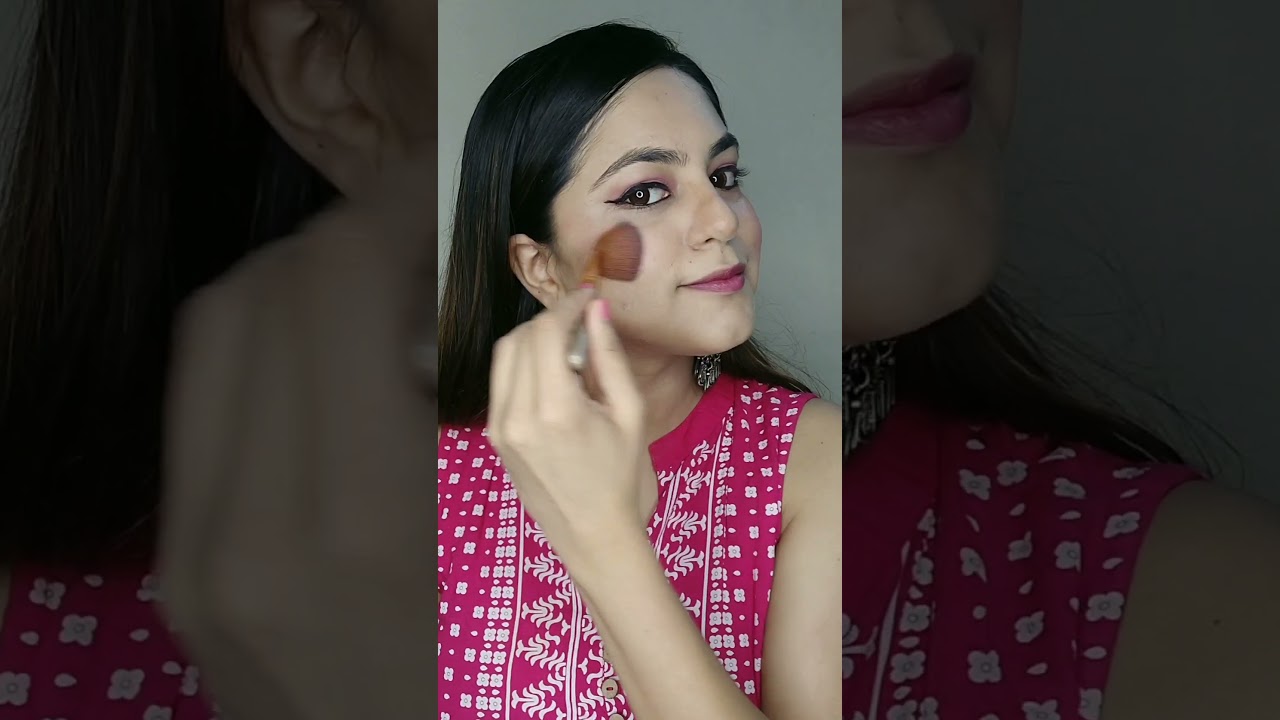 Navratri Makeup Look : Pink Day #shorts