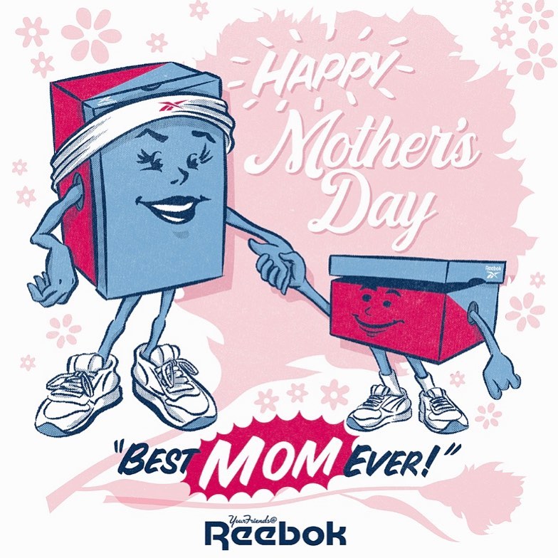 Reebok - To all the Mother figures out there keeping us safe and supporting us from afar today, we ❤️ you! #mothersday