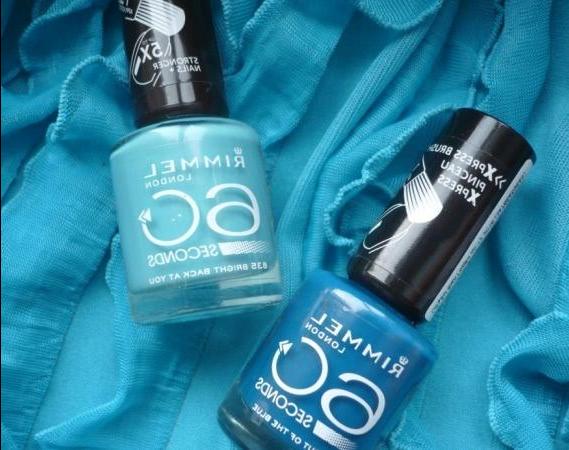 Они нашли друг друга - Rimmel 60 Segundos 835 Brilhante de volta em você и Rimmel 60 Segundos 844 Fora do azul - resenha