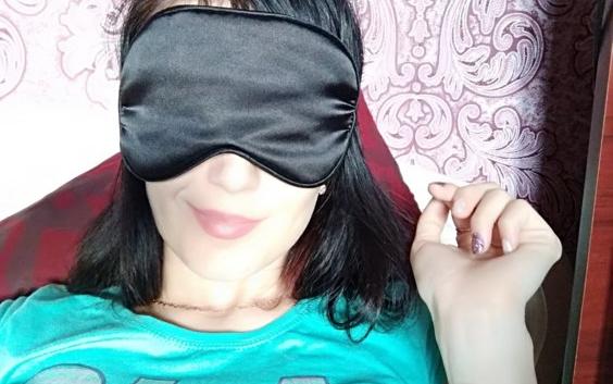 Повязка для сна Aliexpress 1PC New Pure Silk Sleep Eye Mask Padded Shade Cover Travel Relax Aid Blindfold 9 Colors фото