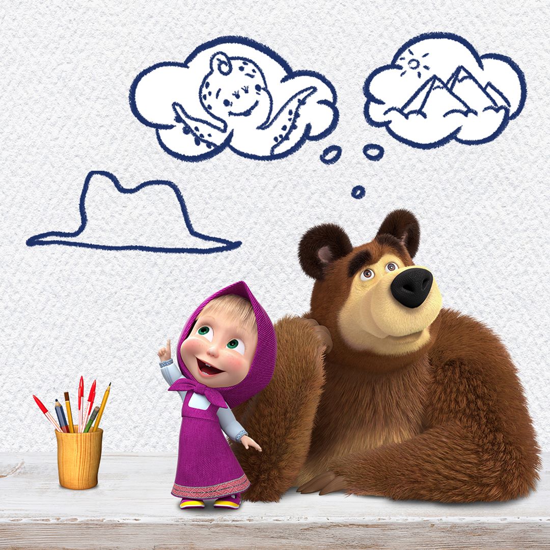 Masha And The Bear Official - PHILOSOPHICAL QUESTIONS OF GLOBAL SCALE: ​
Bear: How were the Pyramids built?​
Bear: Is there intelligent life in the universe?​
Masha: Bear, guess what I have drawn! ​
P...