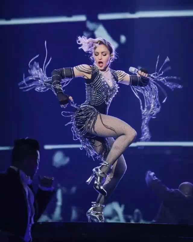 Moschino - #Repost @joshbrandao
・・・
🎈🎁Happy Birthday @madonna !🎊🎉 Photography @joshbrandao #rebelhearttour #madonna #icon #happybirthdaymadonna #madonna62 #queenofpop #rebelheart #madamex #music #sing...