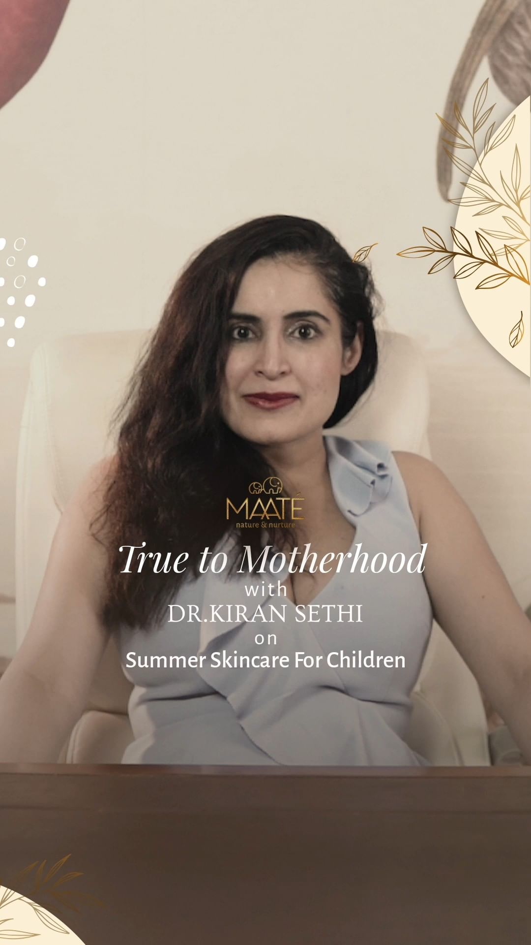 MAATÉ - Little ones deserve all your love, attention, and some extra care. 
Dr. Kiran Sethi(@drkiransays ), Skin and Wellness Expert talks about the importance of baby skincare and the right ways to...