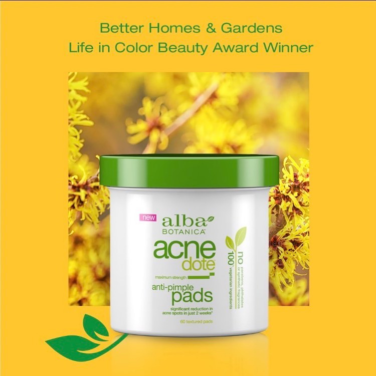 Alba Botanica - In one clean sweep, these biodegradable Acnedote Anti Pimple Pads free skin of oil and grime to help banish breakouts. But don’t just take our word for it — Better Homes & Gardens just...
