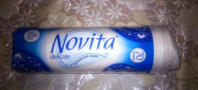 Ватные диски NOVITA delicate фото