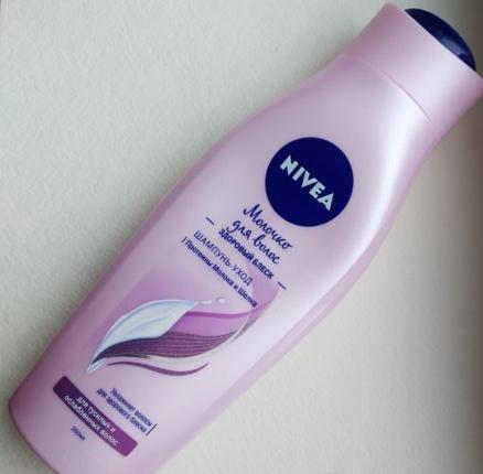 Шампунь-уход NIVEA Молочко для волос. Здоровый блеск фото