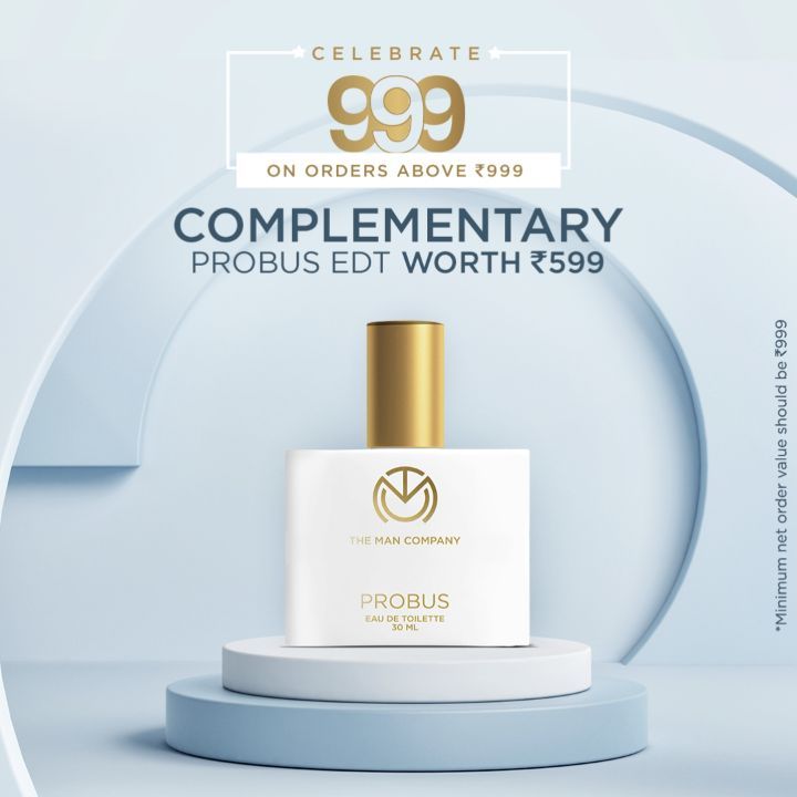 The Man Company - Get a complementary Probus EDT worth Rs.599 on all orders above net value of Rs.999.* Hurry! Offer valid from 11th-13th July, 2020.
*T&C Apply 
#themancompany #gentlemaninyou #freepr...