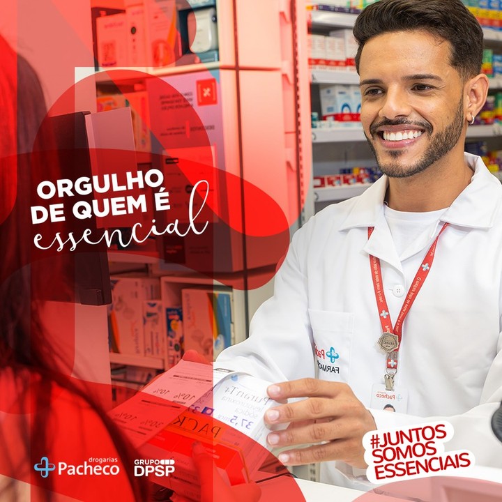 Drogarias Pacheco - Temos um enorme orgulho em valorizar e reconhecer o grande time que trabalha para atender com carinho a todos durante este período difícil em que vivemos. 
#JuntosSomosEssenciais #...