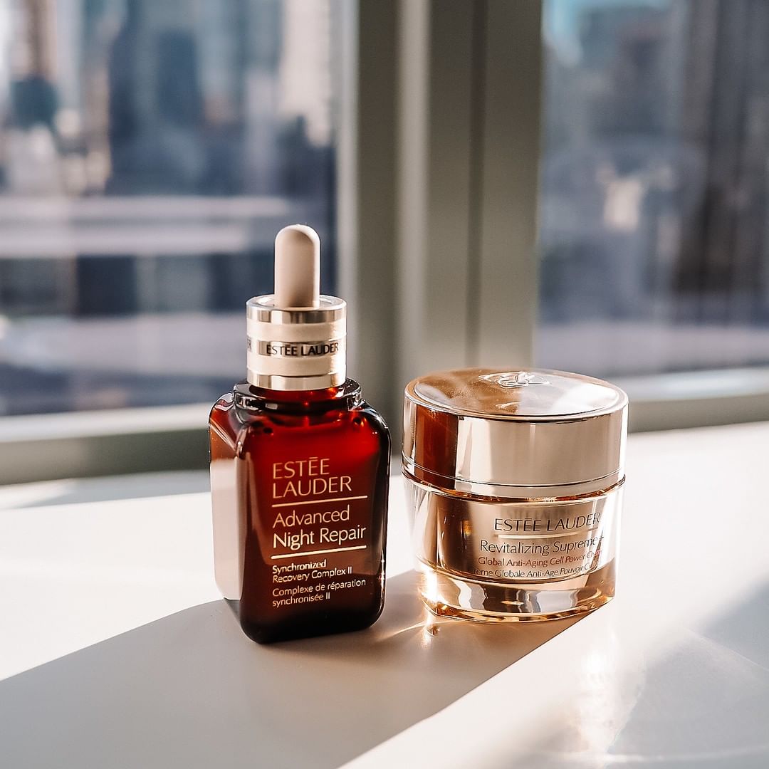 Estée Lauder - From lines and wrinkles to dullness and irritation, this #PowerPair will help you prevent, repair, and achieve #SupremeSkin ✨ 

Our number one serum, #AdvancedNightRepair, contains ant...