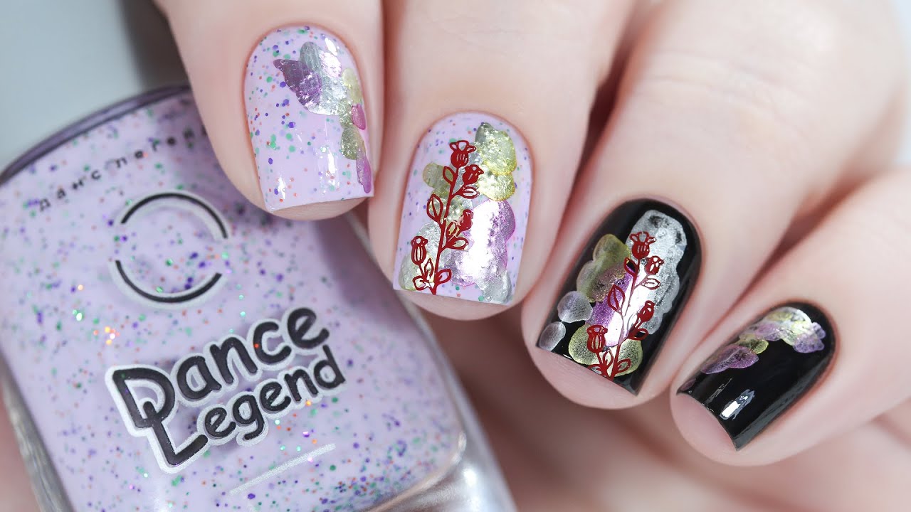 Chrome Drops + Stamping NailArt | Dance Legend