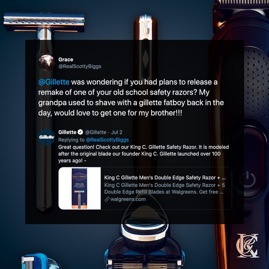 Gillette - Looking for new shaving tools, including our iconic double edge razor? Check out the @KingCGillette line of classic shaving tools. Available at Walgreens.