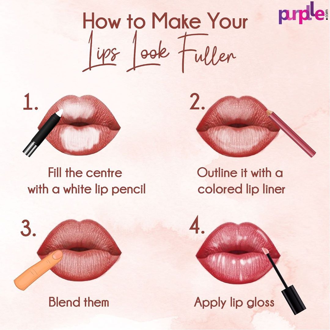 Purplle - Adorn your lips with a smokey-hot sultry look! ✨💋✨

With 4 easy steps, get a fuller lip look and steal the show. Dab a generous white hue in the centre of your lips and outline it with your...