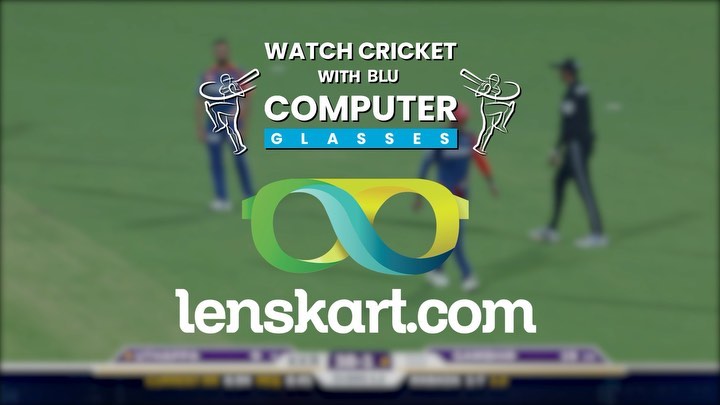 LENSKART. Stay Safe, Wear Safe - In the world of cricket, there’s no room for bloopers. But then, there are days like these! That’s exactly when you need the ‘power’ of Lenskart BLU! 
No durghatnas, o...