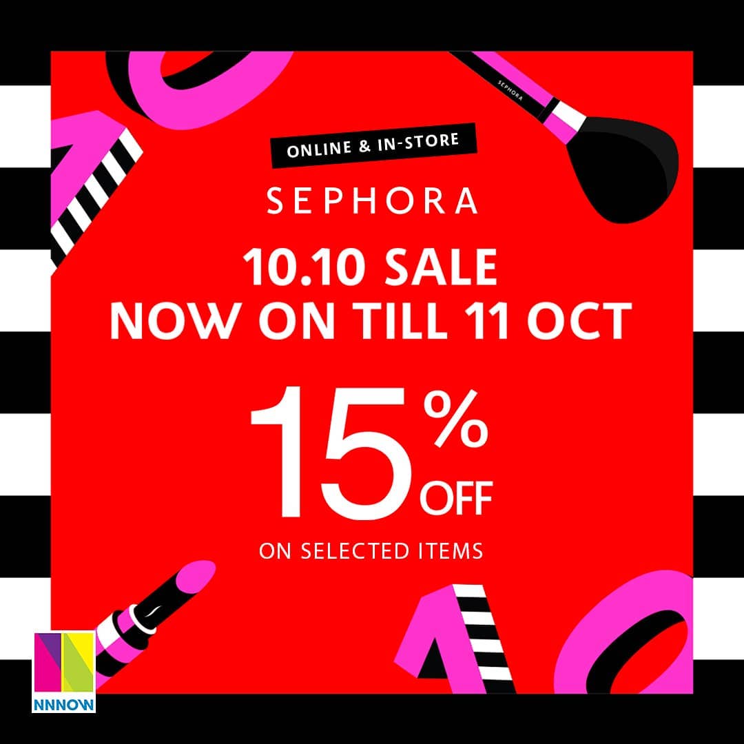 NNNOW - Attention. Attention. 📢
The Sephora 10.10 sale is NNNOW live! Time to stock up on all your favourites. 
Get exciting offers on Huda Beauty, Pixi, Benefit, Stila and more. 

Shop for the best b...