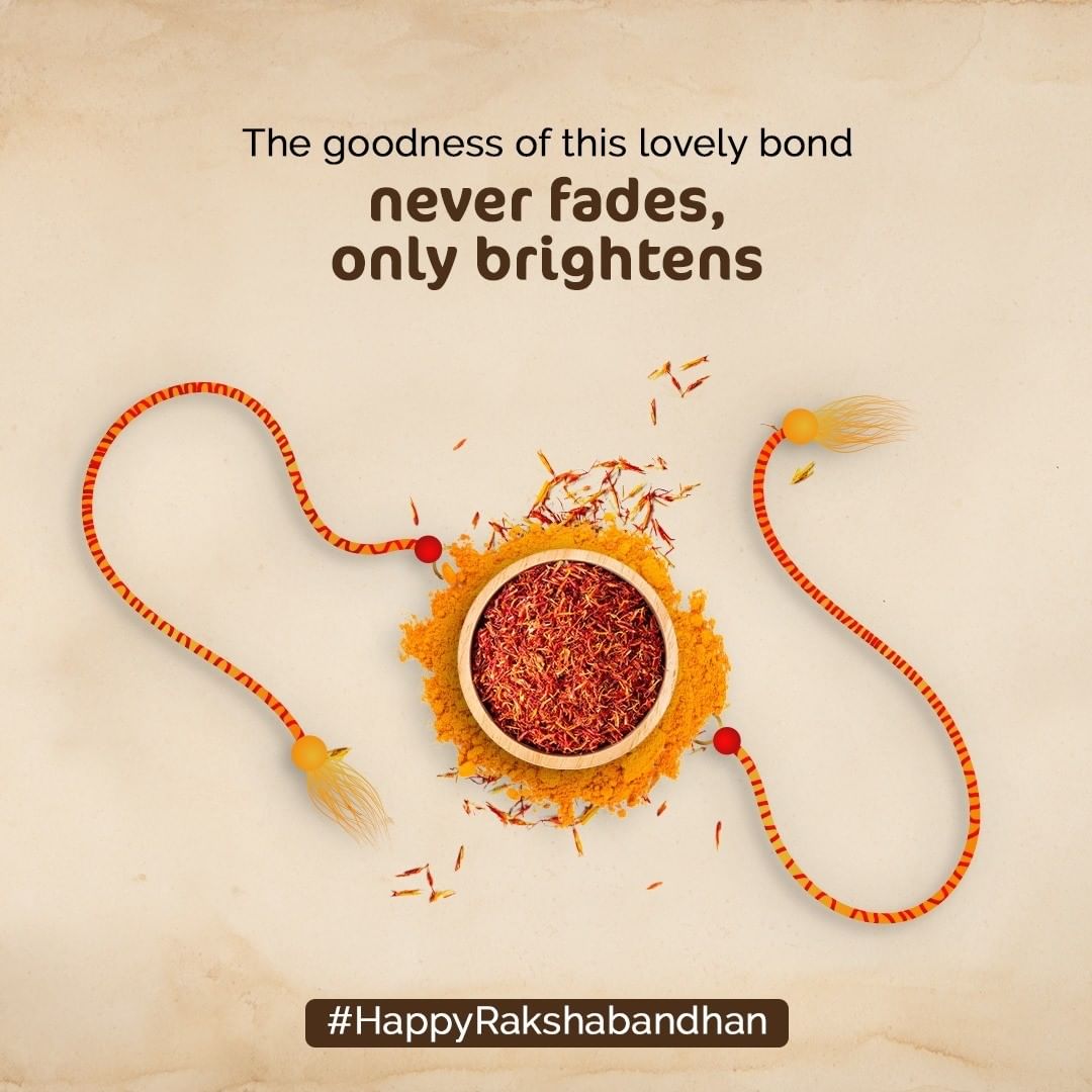 Mamaearth - This special bond of love and affection only brightens over time! 

Just like the bond of turmeric and saffron that brightens your skin with it's goodness.

#HappyRakshabandhan to all the...