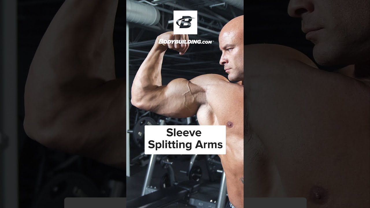 Sleeve Splitting Arm Workout #shorts