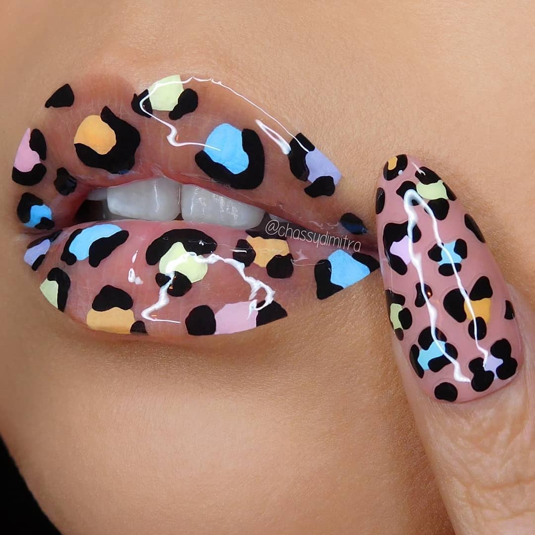 Ciaté London - When your nails match your lips ... 💗🐆 @chassydimitra wears #TheCheatSheets & Grapefruit and Yuzu Fruit Burst Lip Oil ⚡ tap to shop 🙌 #ciate