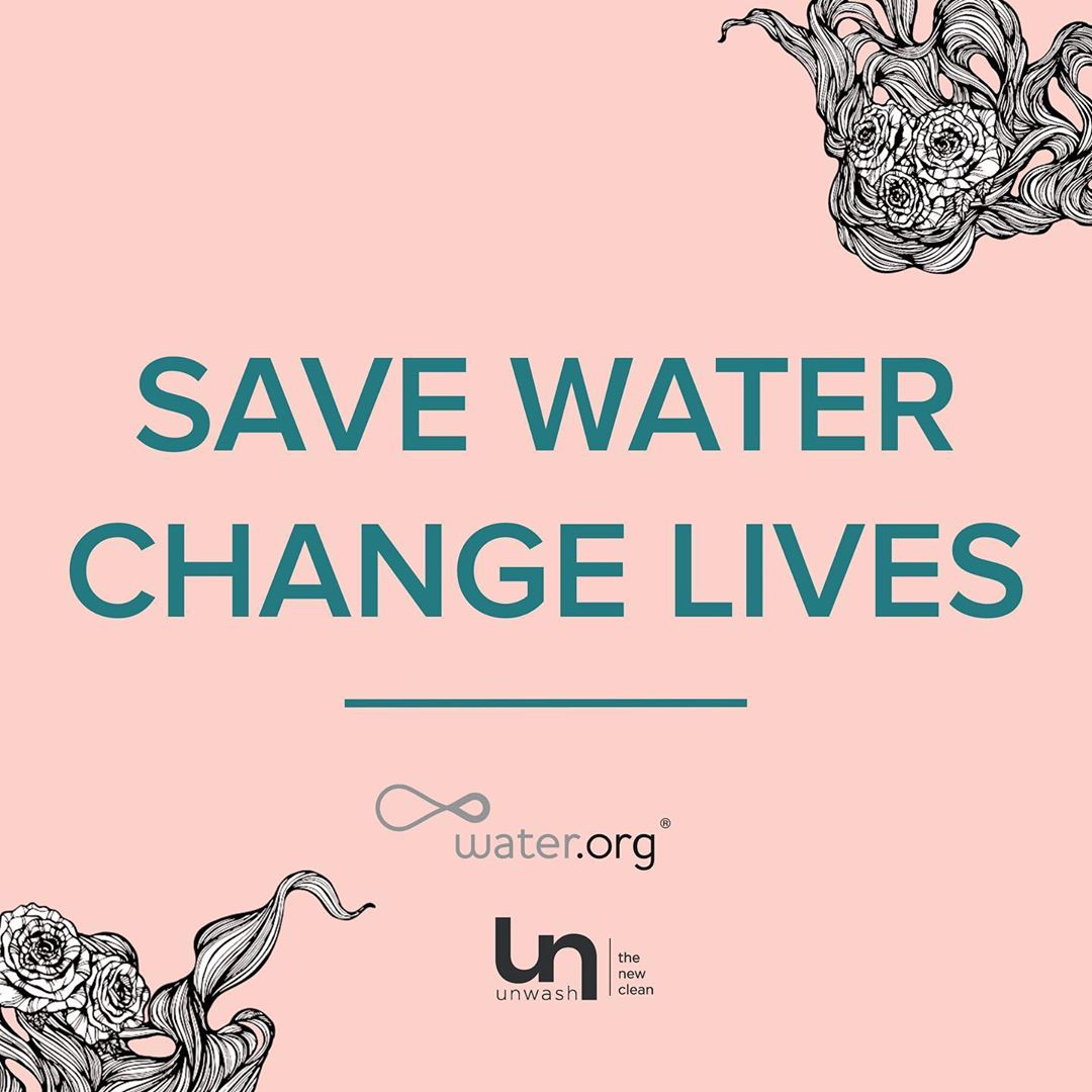 Unwash - Clean Haircare - 💦 We are incredibly excited to announce a new collaboration with @water! Did you know the way you wash your hair could help save lives around the world? 

1 in 9 people lack...