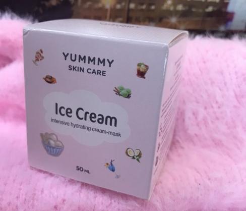 Крем-маска для лица LOREN cosmetic ПЛОМБИР неотложная помощь Yummmy skin care Ice cream фото