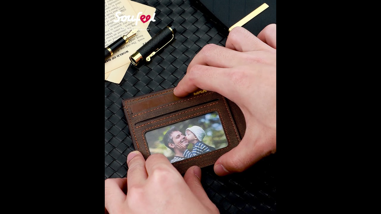 SOUFEEL Personalized Photo Engraved Wallet