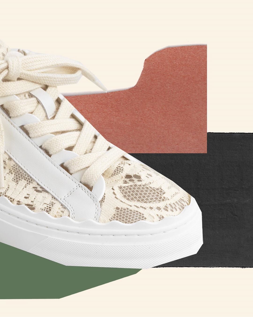 Chloé - Panelled in delicate lace over transparent mesh, our iconic Lauren sneakers are part active, part elegant and perfectly suited to summer

Available now in boutiques and on chloe.com

#CHLOE