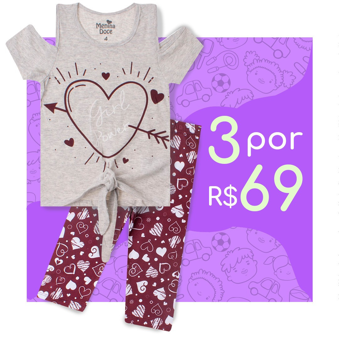 Moda Love ❤️ Apaixone-se! - 3 conjuntos por apenas R$ 69 👀⠀
👉Selecione 3 Conjuntos (ou mais);⠀
👉Digite o cupom  3POR69 no carrinho de compras;⠀
👉 Pode incluir outros produtos no mesmo carrinho;⠀
👉Desc...