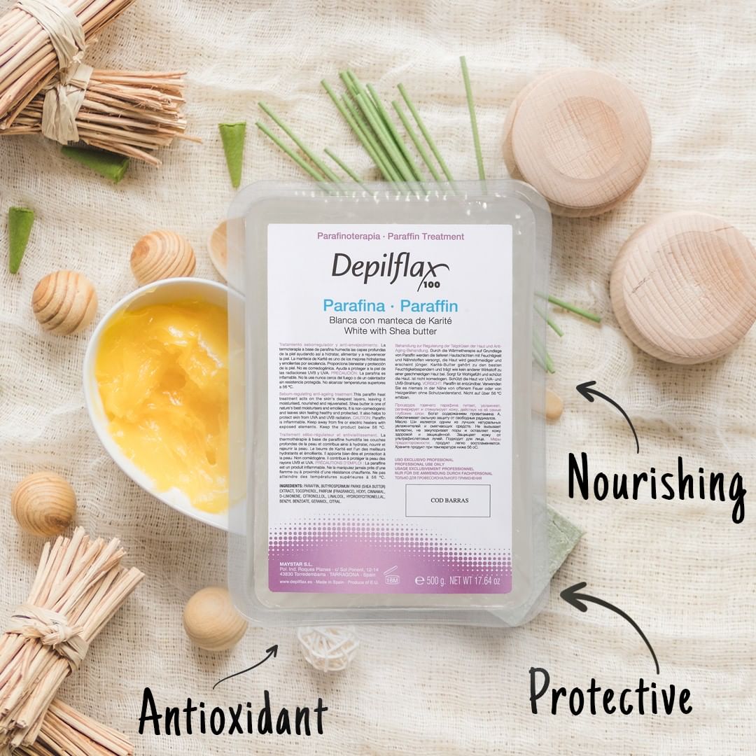 Depilflax100 - Shea Butter Paraffin, essential to show off fresh skin, like new! 🌟
Take your Beauty Center to a higher level 🚀
---
Parafina de Manteca de Karité, indispensable para lucir una piel fres...