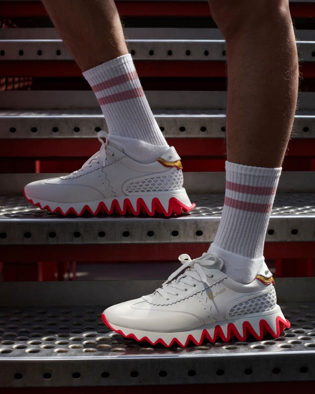 Christian Louboutin - #ChristianLouboutin's new #Loubishark sneaker: Stay jaw-some! 
Photo by @Felix_Cooper