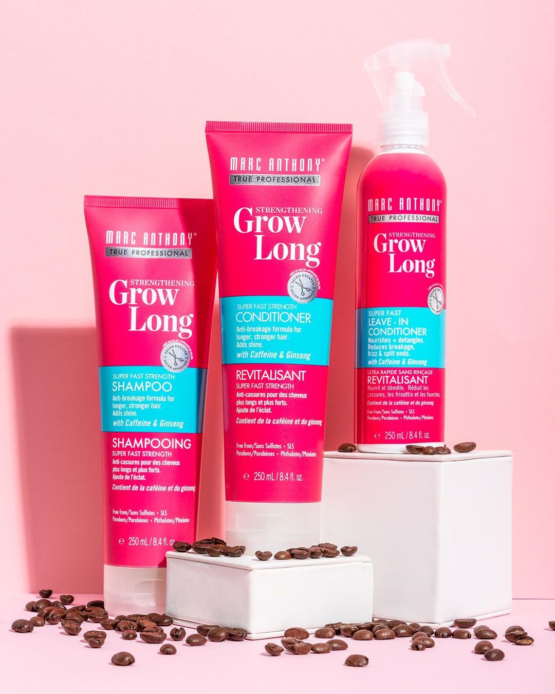 Marc Anthony Hair Care - ICYMI: We're in a committed relationship with our Grow Long Collection💕 Powered by Caffeine, Ginseng and Vitamin E, these goodies are here to nourish each strand to promote lo...