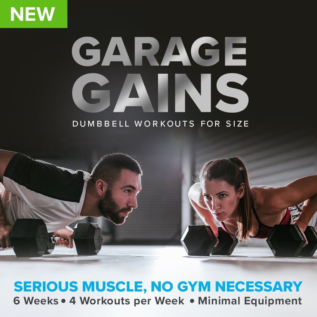 Bodybuilding.com - Try Garage Gains: Dynamite Dumbbell Workouts for Size (LINK IN BIO)

Think your only options for home workouts are full-body sweat sessions? Think again. This is serious muscle-buil...