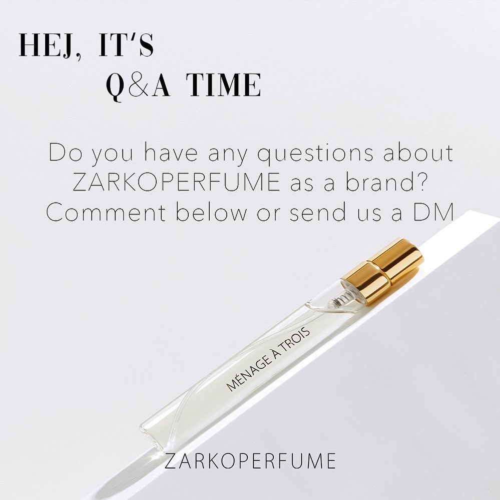 ZARKOPERFUME - Q&A TIME 🤍 #askusanything