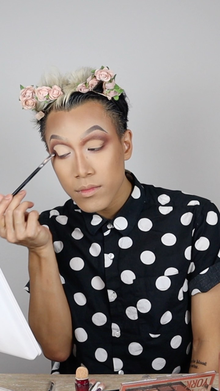 Maybelline New York - Watch @opheliaroserade get glam using all maybelline products for this gorgeous drag queen makeup look! 🌈 #mnypride 
Products used:
#browultraslim pencil
#instantagerewind concea...