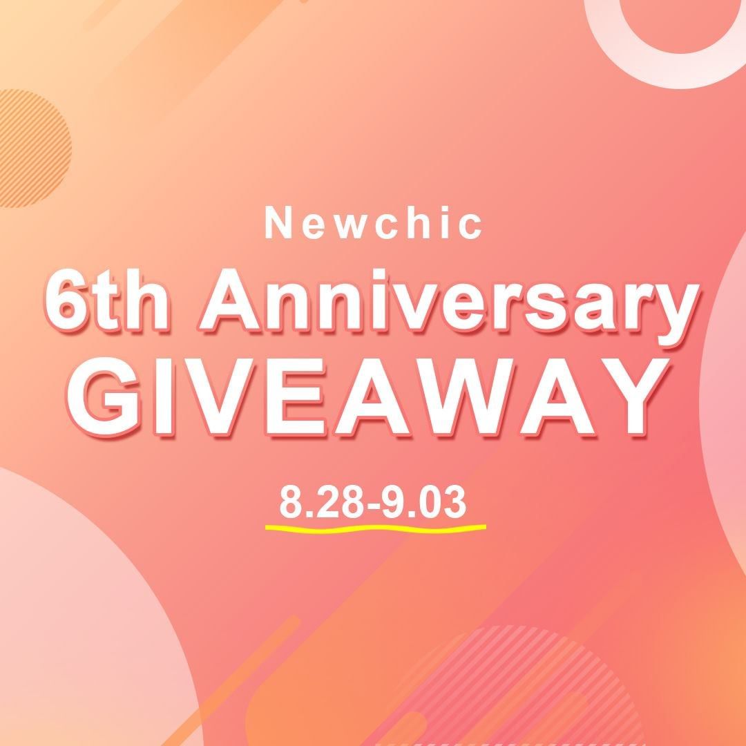 Newchic - How can there be no #NewchicGiveaway in #NewchicAnniversary ⁉️
Stay tuned in coming days‼️
#Newchic #NewchicAnniversarySale #NewchicAnniversarySale2020