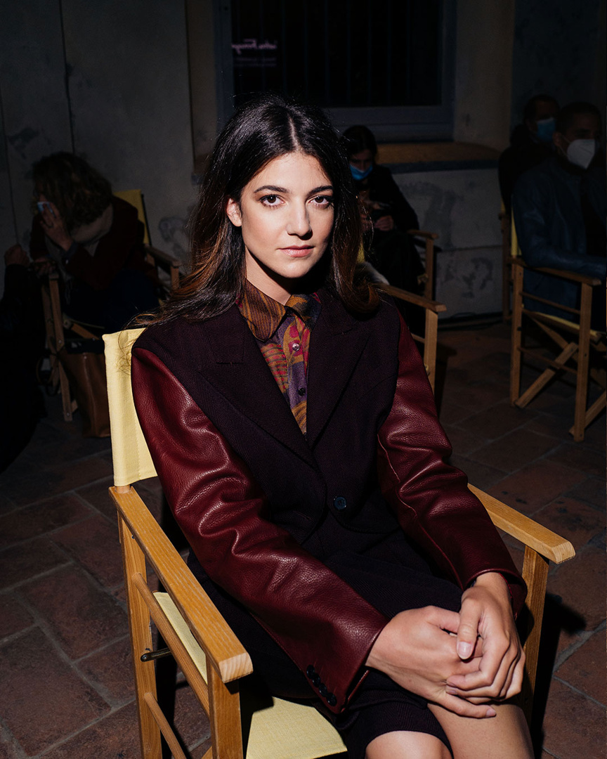 Salvatore Ferragamo - The Salvatore Ferragamo Spring/Summer 2021 fashion show, opened by a short film by Director Luca Guadagnino, was attended by actress Esther Garrel of Call Me By Your Name, pictur...