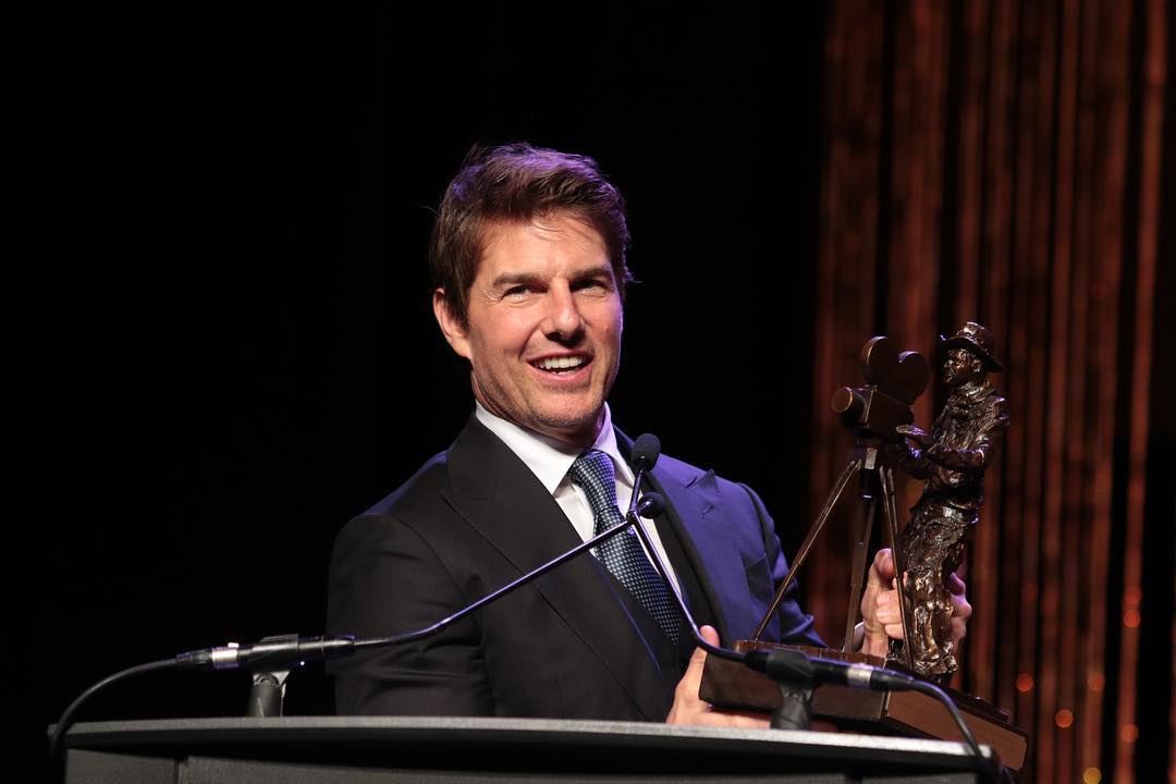 Tom Cruise - It was an honor to be recognized at #CinemaCon last night with the Pioneer of the Year award by the Will Rogers Motion Picture Pioneers Foundation - an organization that does so much for...