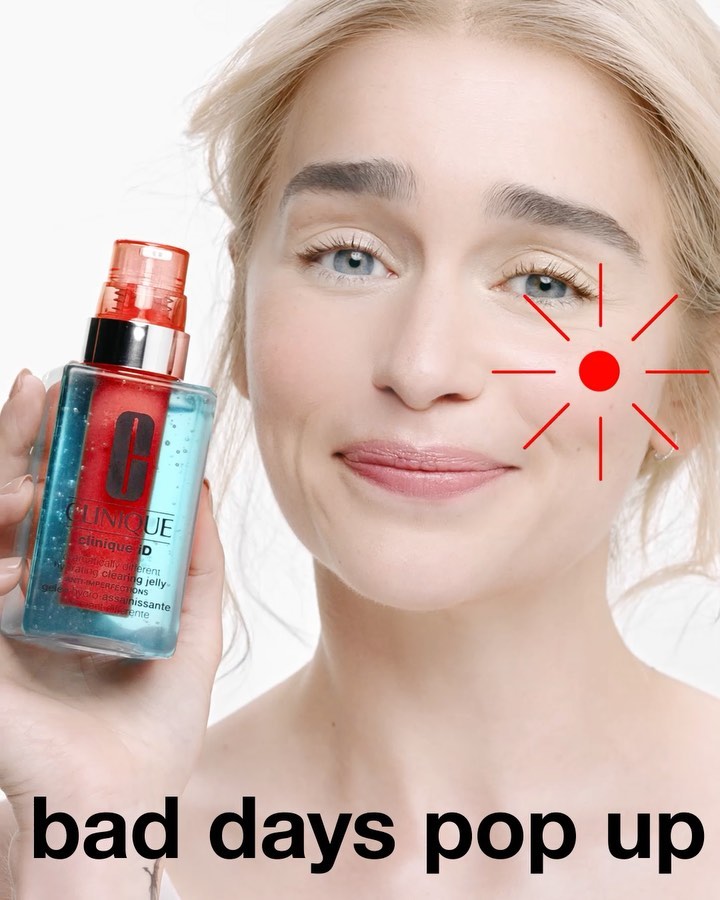 Clinique - @emilia_clarke has an idea for that ✨ Shop NEW #CliniqueiD for Imperfections on clinique.com and you’re 7 days to clearer skin. 

#Clinique #beauty #skincare #parabenfree #fragrancefree #ha...