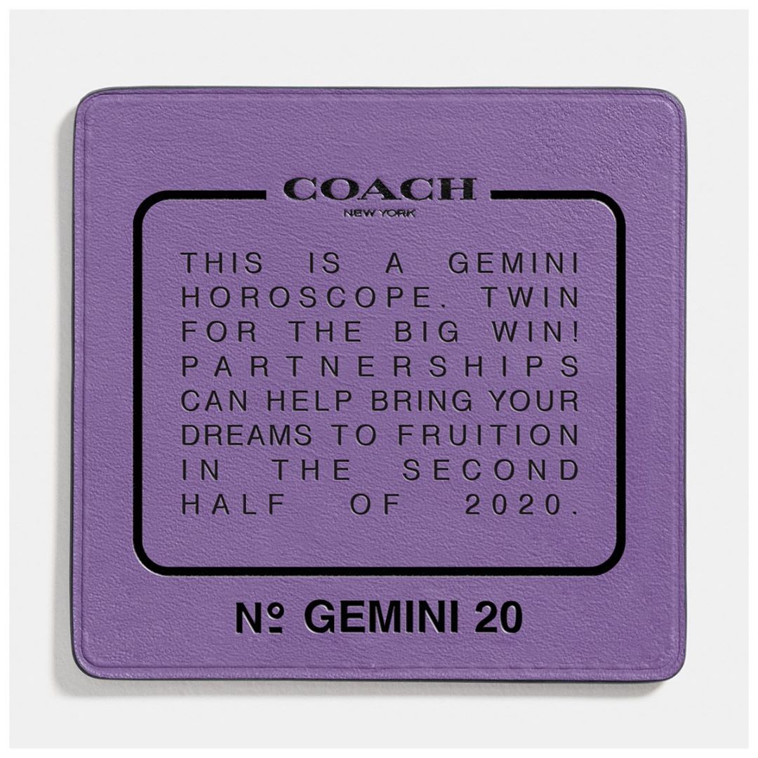 Coach - Teamwork makes the dream work, #Gemini. ♊  Tag your twin (or twin flame) below. Read your full horoscope at the link in bio. #CoachNY
