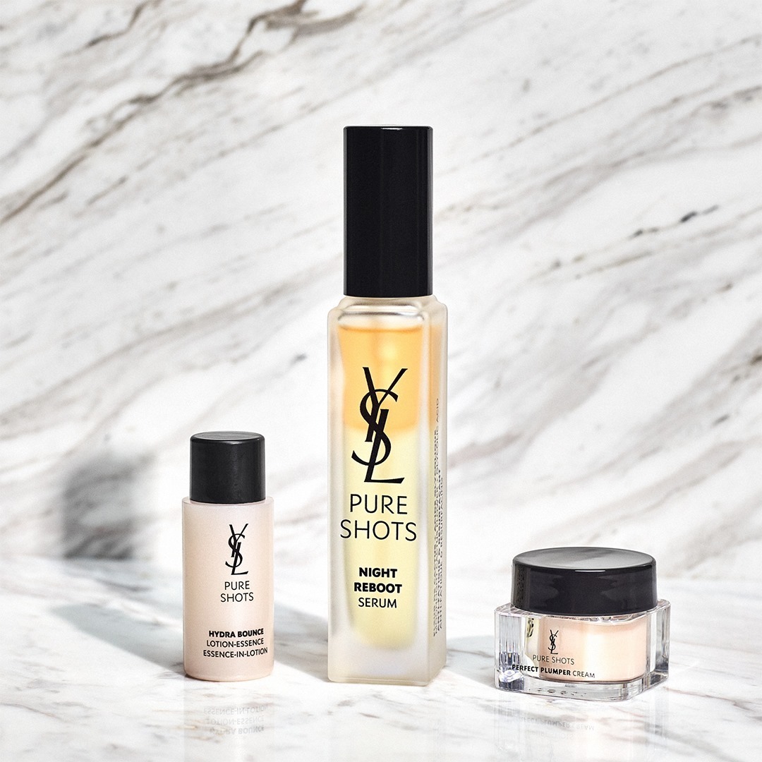 YSL Beauty Official - The essentials of a great skincare routine... even in smaller doses.
Resurface tired looking skin at night, with PURE SHOTS NIGHT REBOOT SERUM and lock it in the power with PURE...