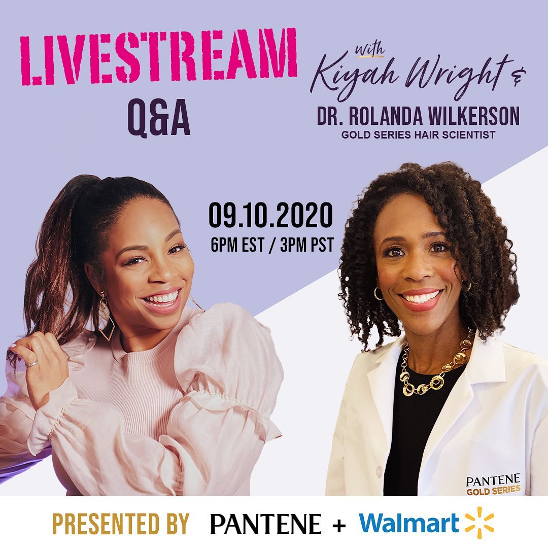 Pantene Pro-V - Get ready—we’re coming at you with a Pantene + Walmart Gold Series LIVESTREAM event you won’t want to miss. ✨ Gold Series Hair Scientist Dr. Ro & celebrity hair stylist @KiyahWright1 w...