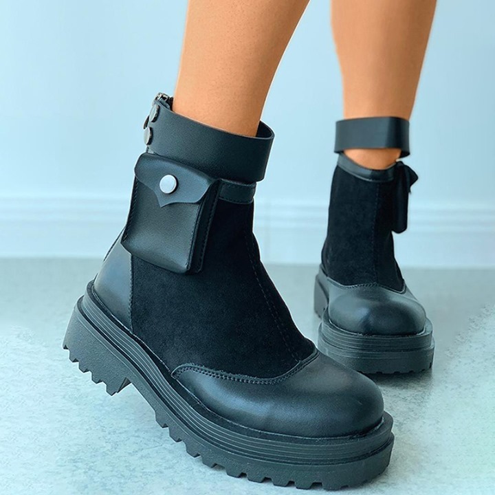 Joyshoetique - Ankle Strap Buttoned Combat Boots 🔥⁠
Search🔍:[LZT3161] ⁠
👠www.joyshoetique.com👠⁠
⁠
 #vladofootwear #doitinvlado #fashionboots #boots #fashion #ootd #streetstyle #shoes