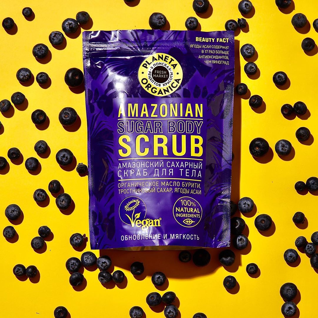 🍀Лучшая Натуральная Косметика - Супер-микс для идеально гладкой кожи прямо с берегов Амазонки!😍
.
Амазонский сахарный скраб для тела из коллекции Fresh Market содержит тростниковый сахар, органическое...