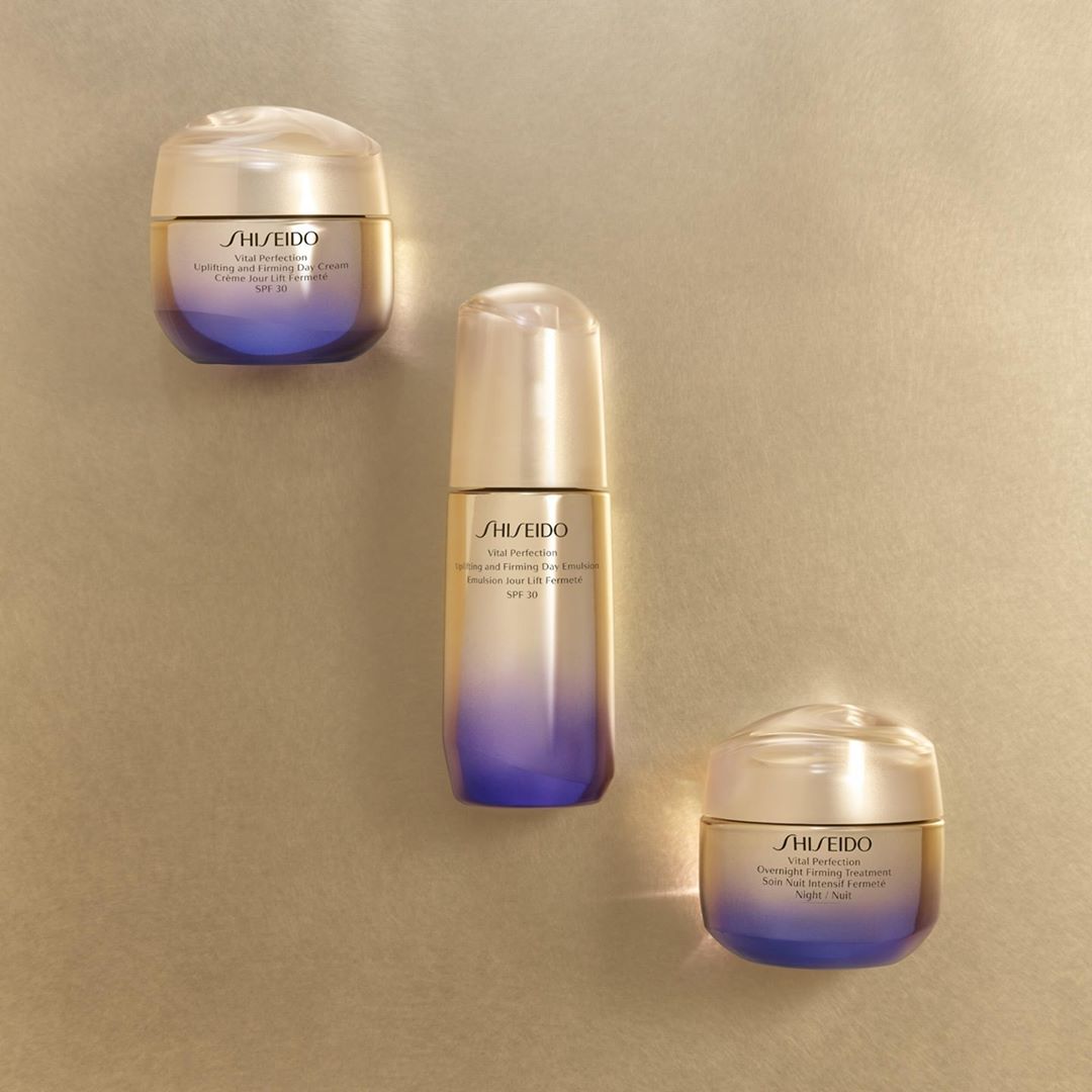 SHISEIDO - Discover our #VitalPerfection collection. Visibly lifts skin in just one week. Formulated with exclusive KURENAI-Trulift Complex and #ReneuraTechnology to help improve the appearance of fac...