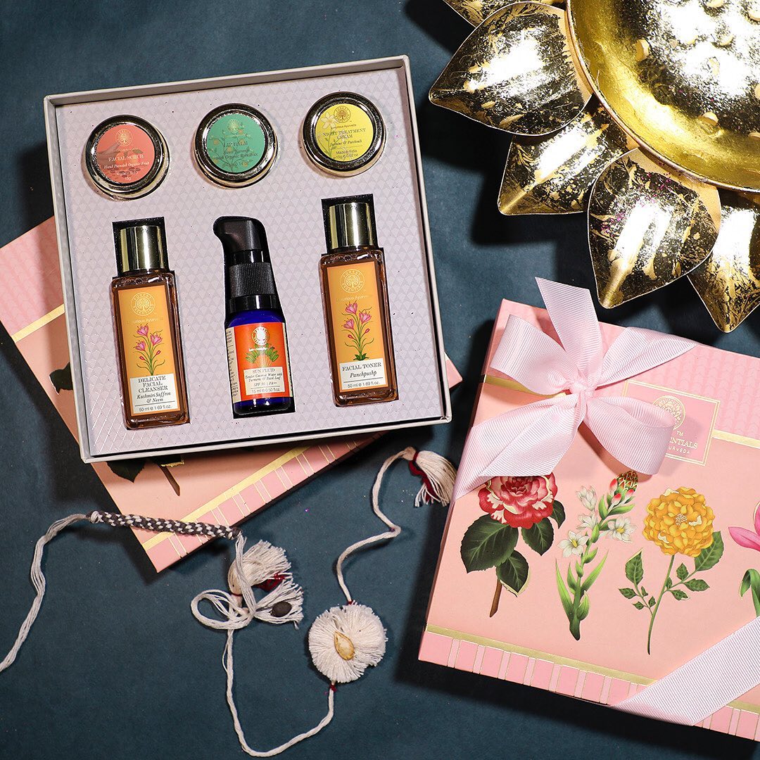 forestessentials - Dropping by our stores? We have a special in store exclusive #Rakhi #delight for you! Receive our best selling Facial Care Selection Box curated with a Day-To-Night skincare regime...